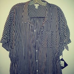 Plaid, calf length dress